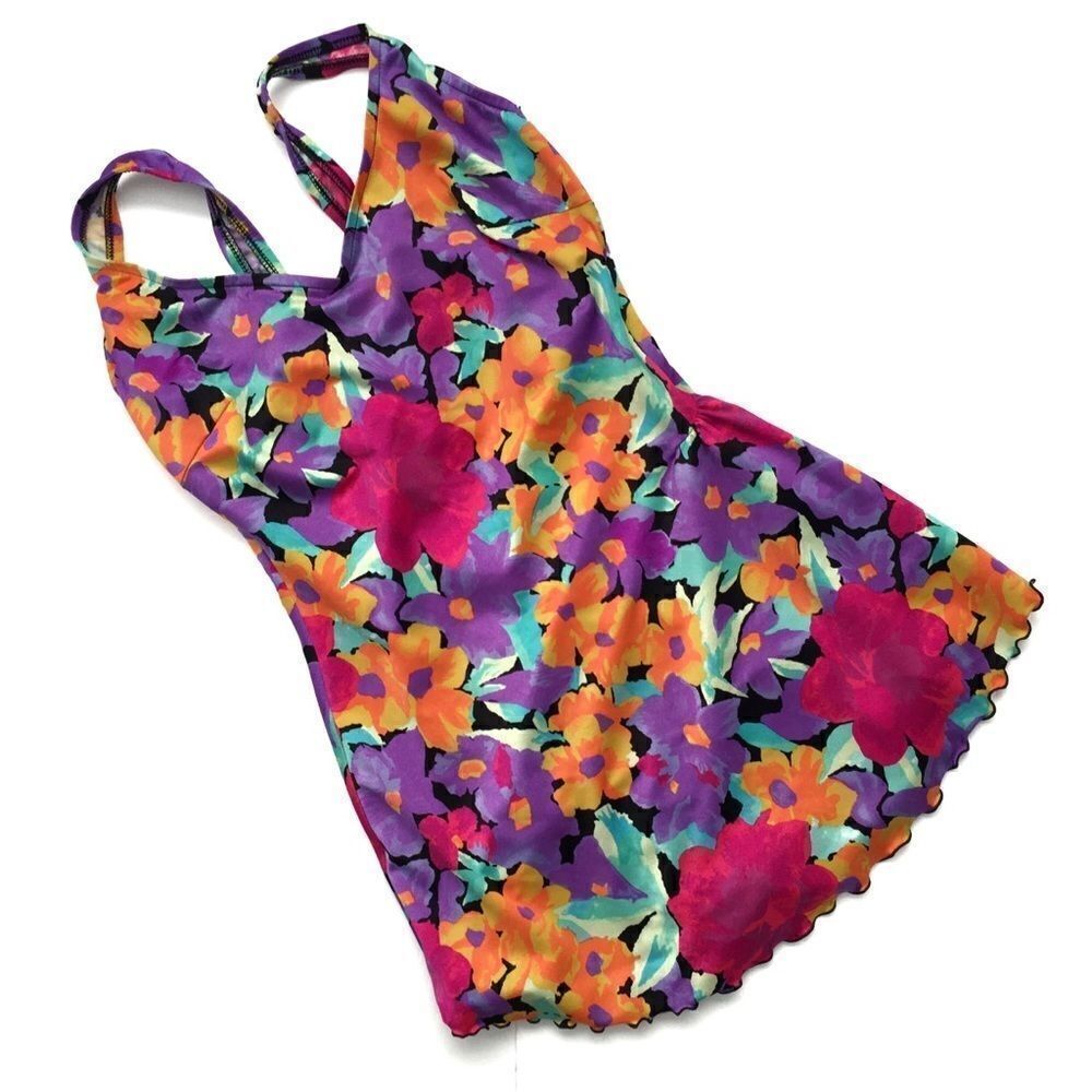 Vintage Robby Len Floral One Piece ***SEE PHOTOS FOR MEASUREMENTS***